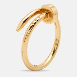 Pre Owned Cartier Juste Un Clou 18k Yellow Gold Small Model Ring Size 47