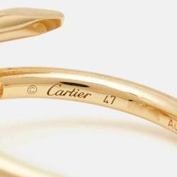 Pre Owned Cartier Juste Un Clou 18k Yellow Gold Small Model Ring Size 47