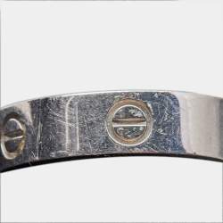Cartier Love Platinum Ring Size 63