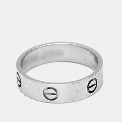 Cartier Love Platinum Ring Size 63