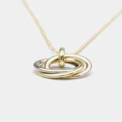 Pre Owned Cartier 18K Pink Gold White Gold Trinity Necklace