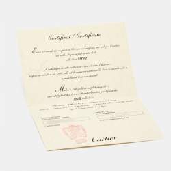 Pre Owned Cartier Love 18k White Gold Wedding Band Ring Size 55