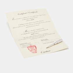 Pre Owned Cartier Love 18k White Gold Small Model Bracelet 16