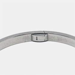 Pre Owned Cartier Love 18k White Gold Small Model Bracelet 16