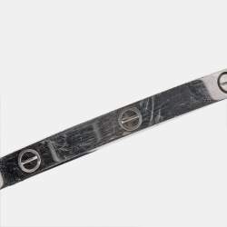 Pre Owned Cartier Love 18k White Gold Small Model Bracelet 16
