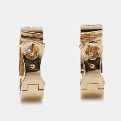 Pre Owned Cartier Love Diamond 18k Rose Gold Earrings