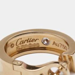 Pre Owned Cartier Love Diamond 18k Rose Gold Earrings
