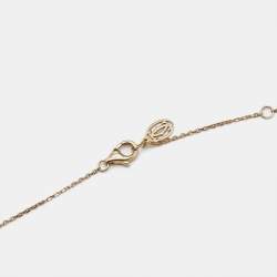 مملوكة مسبقًا Cartier D'Amour Diamond 18k Rose Gold XS Model Necklace