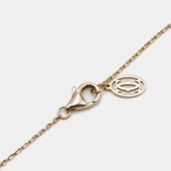 مملوكة مسبقًا Cartier D'Amour Diamond 18k Rose Gold XS Model Necklace