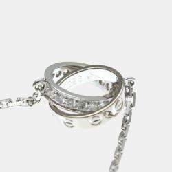 Pre Owned Cartier 18K White Gold and Diamond Love Pendant Necklace