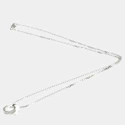 Pre Owned Cartier 18K White Gold and Diamond Love Pendant Necklace