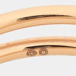 Pre Owned Cartier Juste Un Clou Diamond 18k Gold Ring Size 54