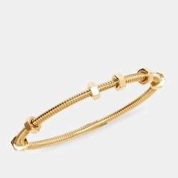 مملوكة مسبقًا Cartier Ecrou De Cartier 18k Yellow Gold Bracelet 17