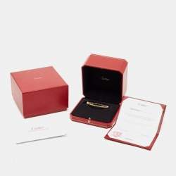 مملوكة مسبقًا Cartier Ecrou De Cartier 18k Yellow Gold Bracelet 17