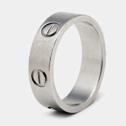 Cartier Love Platinum Ring Size 54