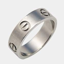 Cartier Love Platinum Ring Size 54