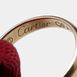 Pre Owned Cartier Trinity 18k Three Tone Gold Cord Bracelet