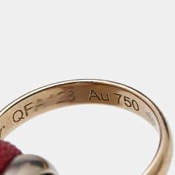 Pre Owned Cartier Trinity 18k Three Tone Gold Cord Bracelet