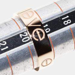 Cartier 18K Rose Gold Love Band Ring EU 60