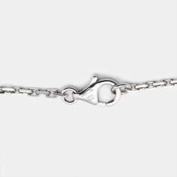 مملوكة مسبقًا Cartier Love Interlocking  Diamonds 18k White Gold Necklace