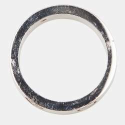 Cartier Love 3 Diamond 18k White Gold Ring Size 53