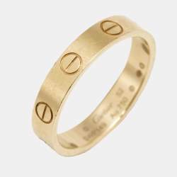Cartier Love 18k Yellow Gold Wedding Band Ring Size 52