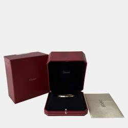 Cartier 18K Yellow Gold and 6 Diamonds Love Bangle Bracelet