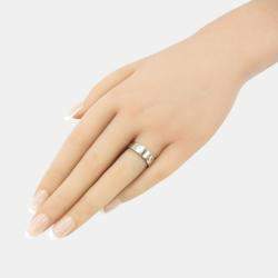 Cartier 18K White Gold Love Band Ring EU 52