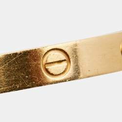 Cartier Love 18k Yellow Gold Bracelet 15