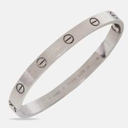 Cartier Love 18k White Gold Bracelet 17