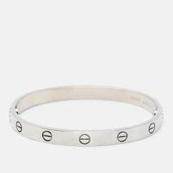 Cartier Love 18k White Gold Bracelet 17