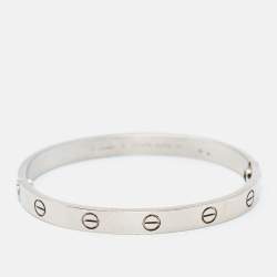 Cartier Love 18k White Gold Bracelet 17