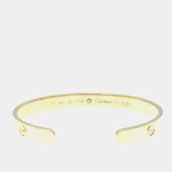 Pre Owned Cartier 18K Yellow Gold and Diamond Love Bracelet