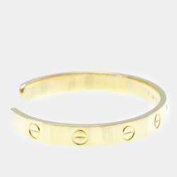 Pre Owned Cartier 18K Yellow Gold and Diamond Love Bracelet