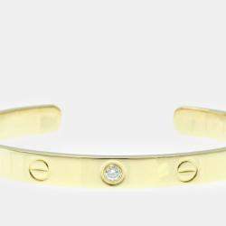 Pre Owned Cartier 18K Yellow Gold and Diamond Love Bracelet