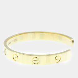 Pre Owned Cartier 18K Yellow Gold and Diamond Love Bracelet