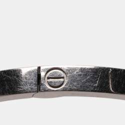 Cartier Love 18k White Gold Bangle Bracelet 16