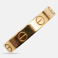 Pre Owned Cartier Love 18k Yellow Gold Wedding Band Ring Size 52