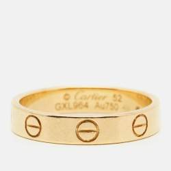 Pre Owned Cartier Love 18k Yellow Gold Wedding Band Ring Size 52