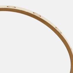 Pre Owned Cartier Love 18k Yellow Gold Open Cuff Bracelet 16