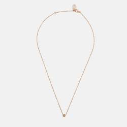 Cartier d'Amour Diamond 18k Rose Gold Small Model Necklace