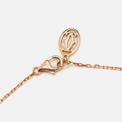 Cartier d'Amour Diamond 18k Rose Gold Small Model Necklace