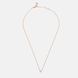 Cartier d'Amour Diamond 18k Rose Gold Small Model Necklace