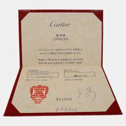 Pre Owned Cartier 18K Rose Gold and Diamond Diamants Légers de Cartier Pendant Necklace