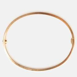 Pre Owned Cartier Love 18k Rose Gold Small Model Bracelet 17