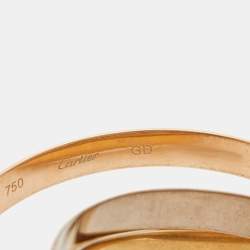Cartier Trinity 18k Three Tone Gold Bangle Bracelet GD