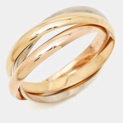 Cartier Trinity 18k Three Tone Gold Bangle Bracelet GD