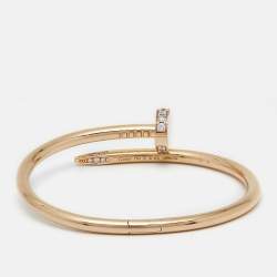Cartier Juste Un Clou Diamonds 18k Rose Gold Bracelet 15