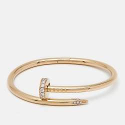 Cartier Juste Un Clou Diamonds 18k Rose Gold Bracelet 15