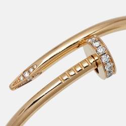 Cartier Juste Un Clou Diamonds 18k Rose Gold Bracelet 15